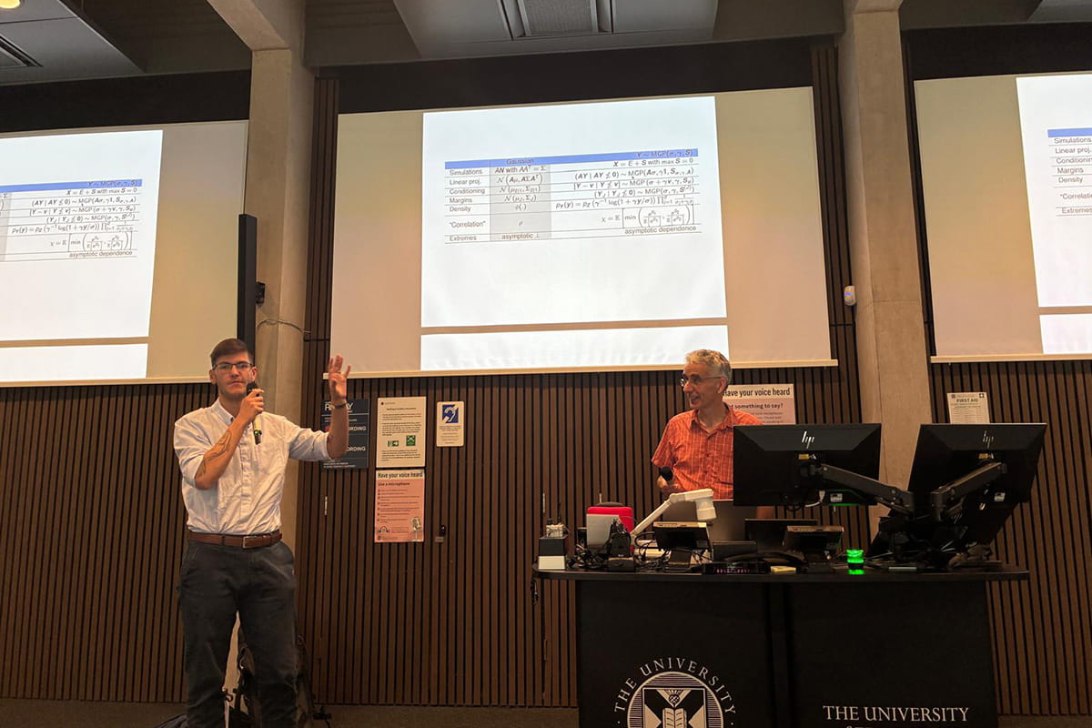 Presenters at the Predicting Multivariate Extremes in Environmental Sciences seminar